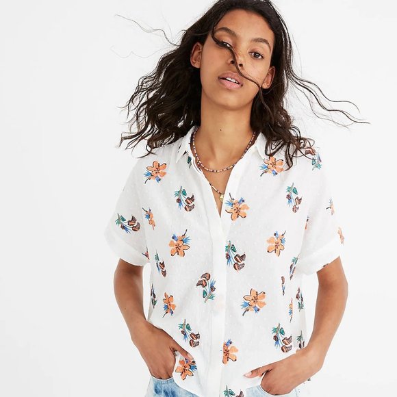 Madewell Tops - Madewell Button Down Collared Hawaiian Shirt size S